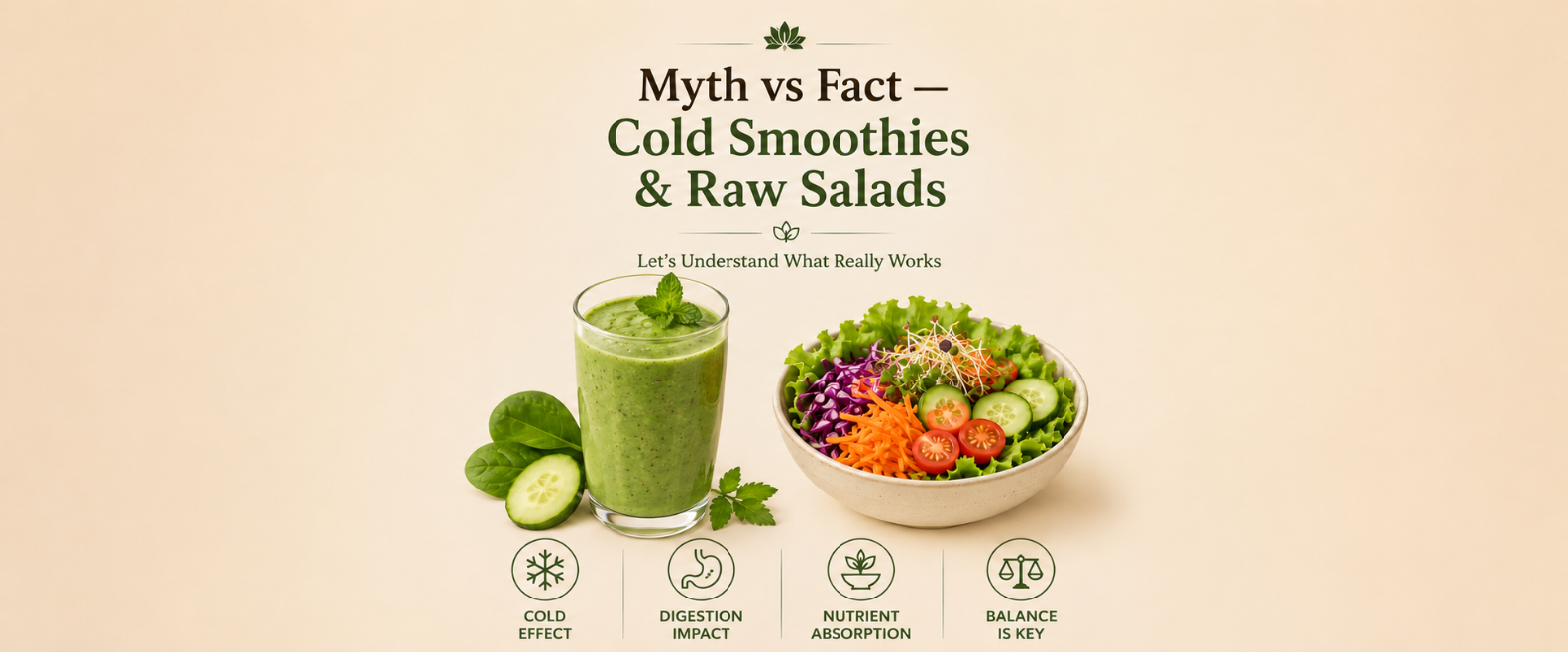 Myth vs Fact — Cold Smoothies & Raw Salads