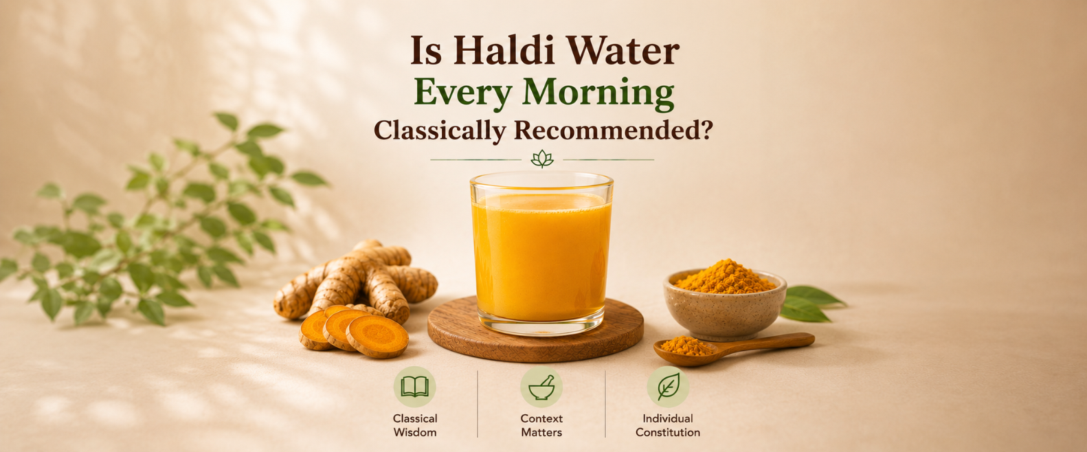 Is Haldi Water Every Morning Classically Recommended?