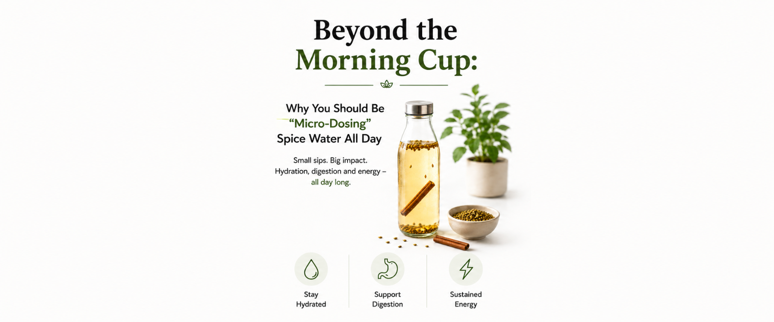 Beyond the Morning Cup: Why You Should Be "Micro-Dosing" Spice Water All Day