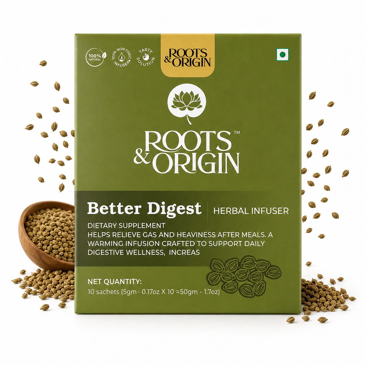 Better Digest Herbal Infuser — Drink to Support Post-Meal Heaviness & Gas