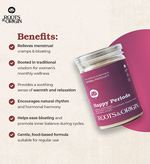 Happy Periods  — Wellness Blend for Period Pain, Cramps & Bloating Relief
