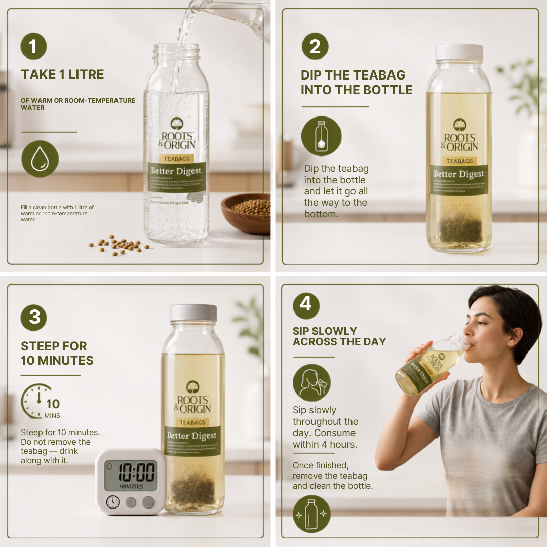 Better Digest Herbal Infuser — Drink to Support Post-Meal Heaviness & Gas